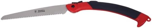Spear & Jackson 4948PS Razorsharp 12inch Large Folding Pruning Saw, red & blue