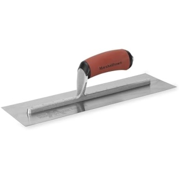 MARSHALLTOWN High Carbon Steel Finishing Trowel, 4 x 14 Inch Concrete