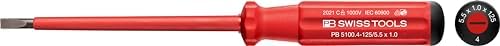 PB Swiss Tools Slotted Insulated Screwdriver PB 5100.4-125 | 100% Swiss Made