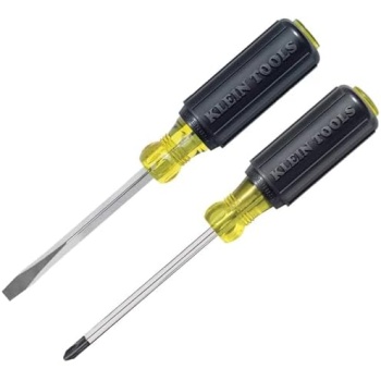 Klein Tools 85442 Klein Tools 85442 Screwdriver 2-Piece Set, Made in USA, 1/4