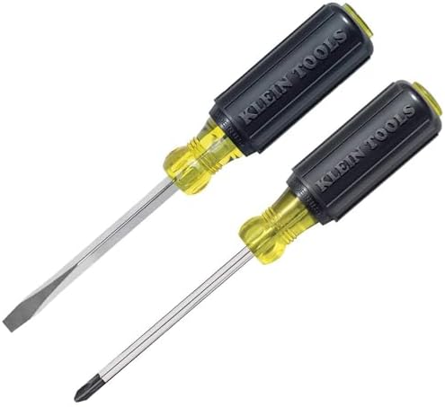 Klein Tools 85442 Klein Tools 85442 Screwdriver 2-Piece Set, Made in USA, 1/4