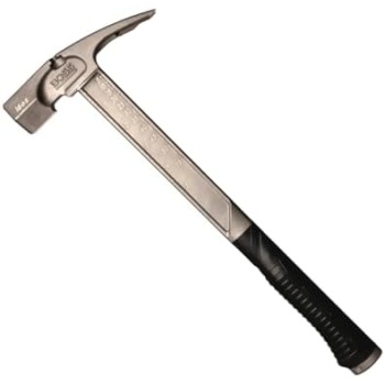 Boss Hammer 16 oz. Pro Series Titanium Hammer with Over-Molded No-Slip Rubber
