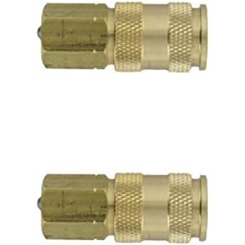 Milton Industries Inc. 764 HI-Flo V-Style' A,M,V-Feet 1/4-Inch Brass Body