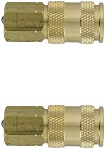 Milton Industries Inc. 764 HI-Flo V-Style' A,M,V-Feet 1/4-Inch Brass Body