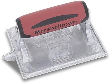 MARSHALLTOWN Heavy-Duty Zinc Concrete Groover, 6 x 4 3/8 inch Blade, DuraSoft