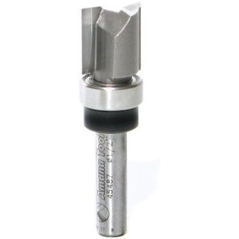 Amana Tool 45487 Carbide Tipped Flush Trim Plunge Template Router Bit 1/2 Dia