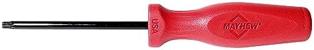 Mayhew Tools 27410 USA Torx Screwdriver, Red, T30 x 4-Inch