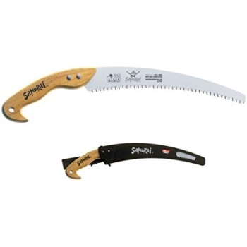 Samurai W-330-LH 13" (33cm) Heavy Duty Wooden Handle Curved Hand Saw Carrying