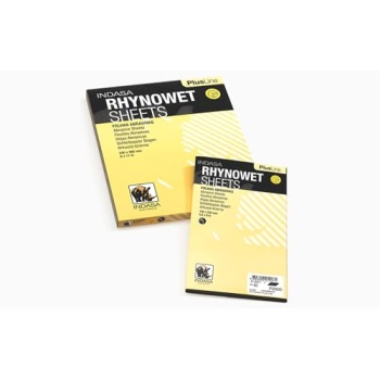 Indasa Rhynowet Plus Line Sandpaper Wet/Dry 9"x 11" 400 Grit 50 Sheets