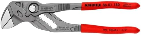 KNIPEX Tools - Pliers Wrench, Black Finish (8601180), 7 1/4-Inch, Black Finish