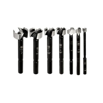 Fisch Black Shark Forged Steel Forstner Drill Bit Set for Woodworking, Precision