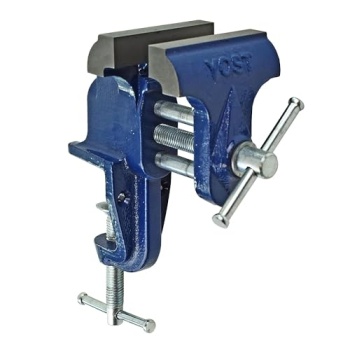 Yost Vises COV-3 Clamp-On Vise | 3 Inch Jaw Width Portable Vise | Made from Gray