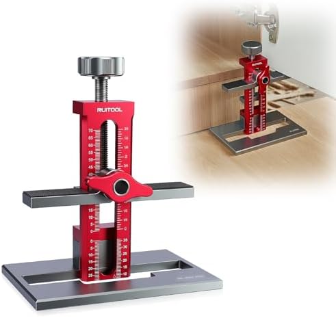 RUITOOL Upgrade 3-in-1 Cabinet Door Mounting Jig with Support Base, Installation