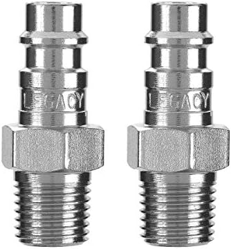 Flexzilla Pro High Flow Plug, 1/4" Body, 1/4" MNPT, 2 Pack - A53440FZ-2PK