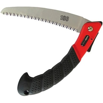 TABOR TOOLS Folding Saw with 8 Inch Curved Blade and Rugged Grip Handle