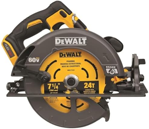 DEWALT FLEXVOLT 60V MAX* Circular Saw with Brake, 7-1/4-Inch, Tool Only