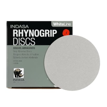 ​Indasa 5" Rhynogrip White Line Solid Sanding Discs (52 Series) – Premium