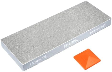SHARPAL 168H Large 8" x 3" Dual-Grit Diamond Sharpening Stone – Coarse 325