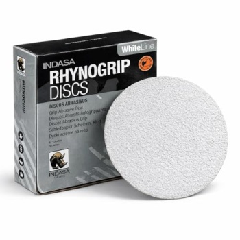 Indasa 6” Rhynogrip White Line Solid Sanding Discs (61 Series) – Aluminum Oxide