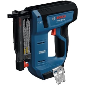 BOSCH GNH18V-35N 18V Brushless 23-Gauge Pin Nailer for Finish Trim, Cordless