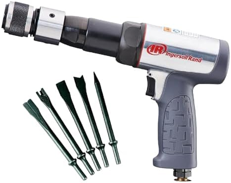Ingersoll Rand 119MAXK Vibration Reduced Long-Barrel Air Hammer 5-Piece Chisel
