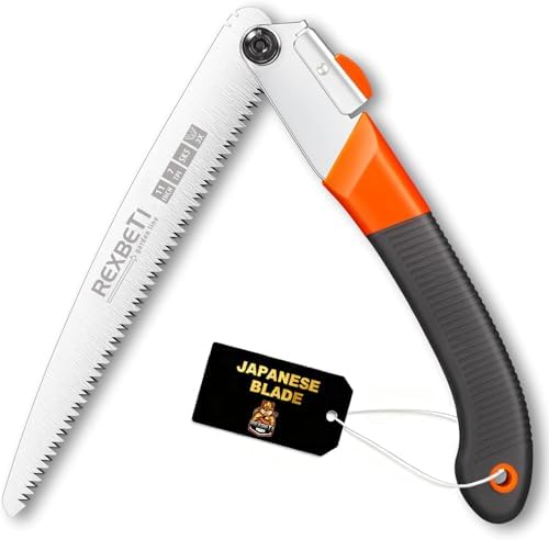 REXBETI Folding Saw, Heavy Duty 11 Inch Extra Long Blade Hand Saws for Wood