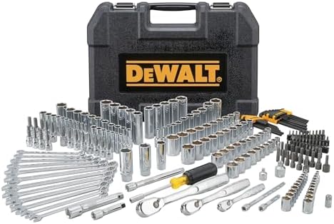 DEWALT Mechanic Tool Set, 247-Piece, 1/4 in., 3/8 in. and 1/2 in. Drive, SAE