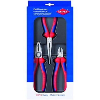 Knipex Tools 00 20 11 Combination Long Needle Nose Pliers and Diagonal Cutters