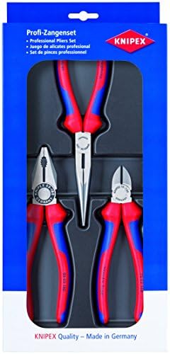 Knipex Tools 00 20 11 Combination Long Needle Nose Pliers and Diagonal Cutters