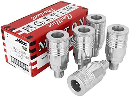 Milton 1804 1/4" MNPT P Style Coupler - Box of 5
