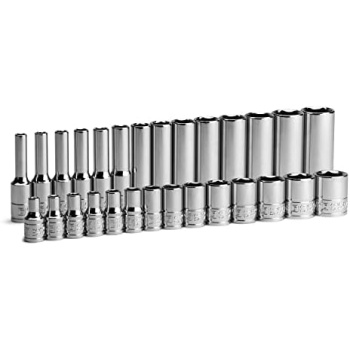 Capri Tools 1/4 in. Drive 6-Point Socket Set (Shallow & Deep Set / 4-15 mm)