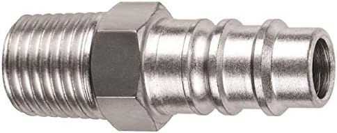 Amflo CP91 Hi-Flow Steel Air Line Coupler Plug ('V-Style' X 1/4" Male NPT)