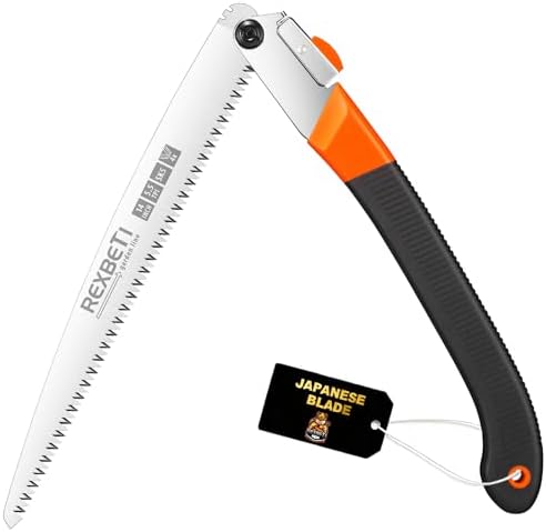 REXBETI Folding Saw, Extra Long 14 Inch Blade Backpacking Saws for Hiking