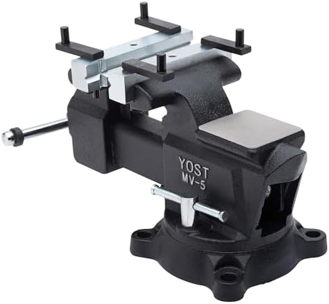 Yost Vises, 5in. Multi-Purpose Vise, Jaw Width 5 in, Jaw Capacity 2.9 in