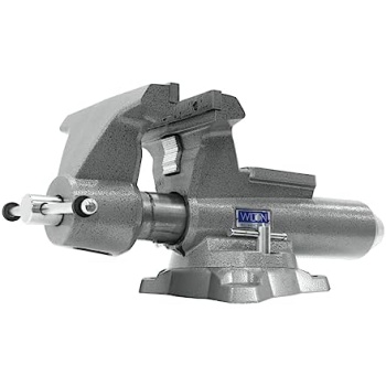 Wilton Mechanics Pro Bench Vise, 10" Jaw(Width-12", Opening-5-1/4") Throat