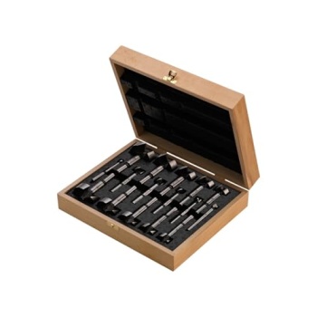 Fisch Wave Cutter Forstner Drill Bit Box Set, 16-Piece Pro Grade Woodworking