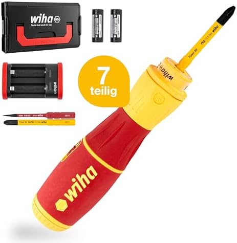 Wiha SpeedE® II Electric Screwdriver (44318) 7-Piece (SlimBits, Batteries, USB