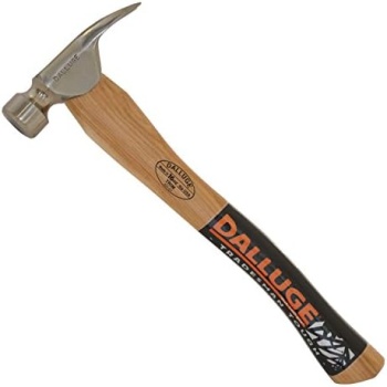 VAUGHAN DALLUGE Trim Hammer, 16 oz Head, American Hickory Handle