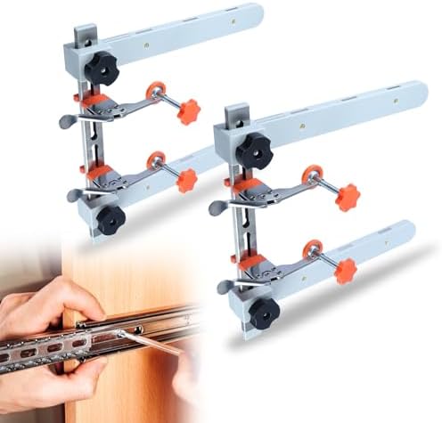 RUITOOL Drawer Slide Jig with Toggle Clamp & Magnetic Arm - Precision Cabinet