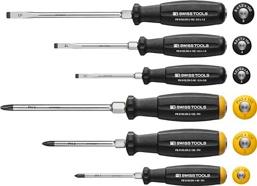 PB Swiss Tools Phillips and Slotted Screwdriver Set PB 8249.DN | 100% Swiss Made