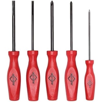 Mayhew Tools 26028C Pro Series Screwdriver Set, 5-Piece Slotted & Phillips Set