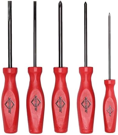 Mayhew Tools 26028C Pro Series Screwdriver Set, 5-Piece Slotted & Phillips Set