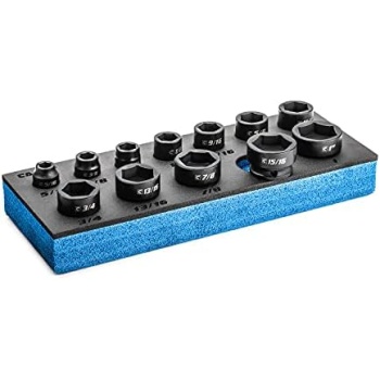 Capri Tools Stubby Impact Socket Set (3/8" Drive/SAE Set)