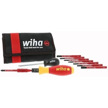 Wiha 28789 11 Piece Insulated TorqueVario-S (10-50 In/lbs) and SlimLine Blade