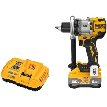 DEWALT 20V MAX XR 1/2 Inch Cordless Hammer Drill Kit with 8AH Battery