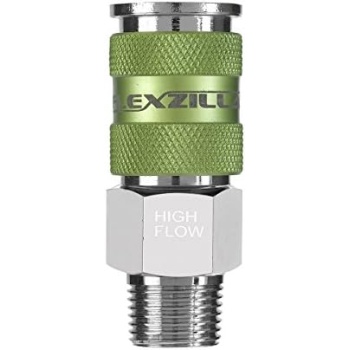 Flexzilla Pro High Flow Coupler, 1/4" Body, 3/8" MNPT - A53626FZ