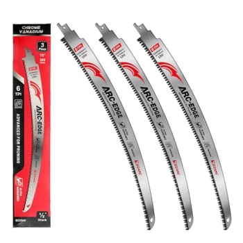 EZARC Japanese Teeth Reciprocating Saw Blade 15 Inch, Arc Edge Wood Pruning Saw