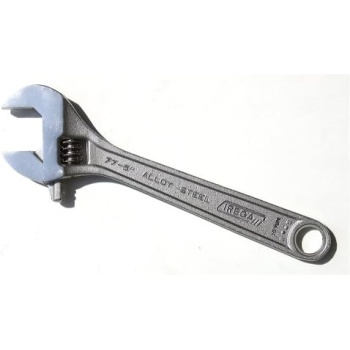 Irega 6" Adjustable Wrench, Triple-Chrome Finish, 77-6