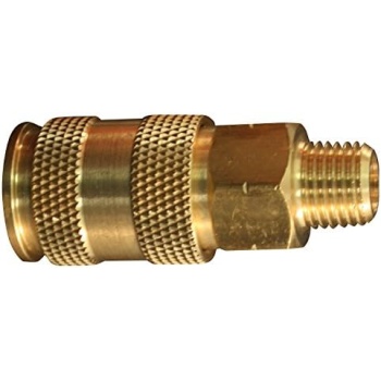 Milton Industries S-765 HI-Flo V-Style -FeetA,M,V-Feet 1/4-Inch MNPT Brass Body,