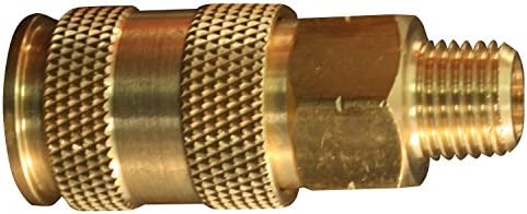 Milton Industries S-765 HI-Flo V-Style -FeetA,M,V-Feet 1/4-Inch MNPT Brass Body,